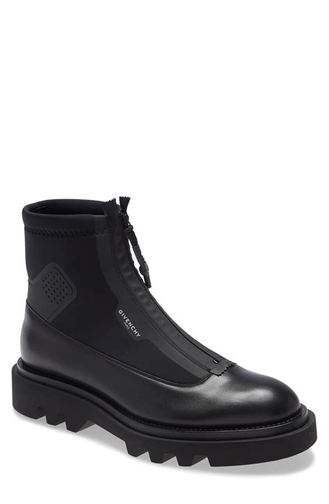 givenchy mens boots|givenchy zip combat boot.